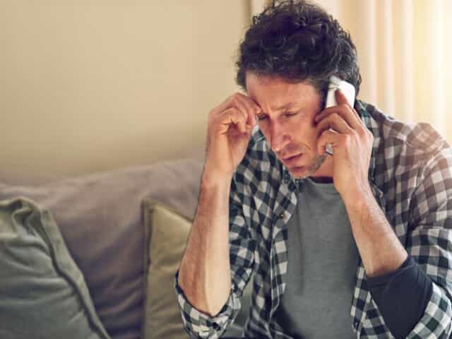 Man on the phone